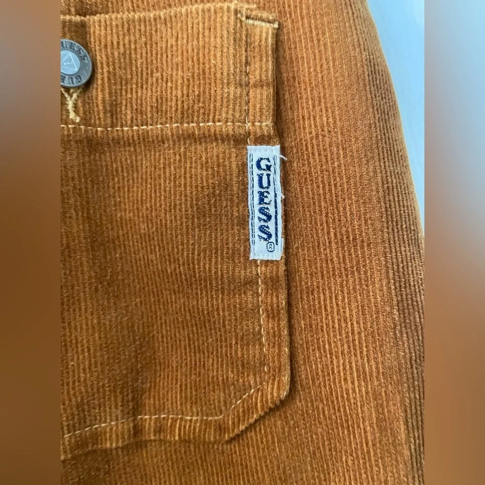 Guess Women's Brown Corduroy Mini Skirt